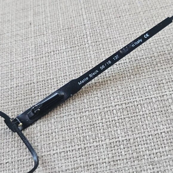 Kirkland Signature Eyeglasses Black matte Metal Frame 56[]16 135 Made in Italy - Picture 11 of 12
